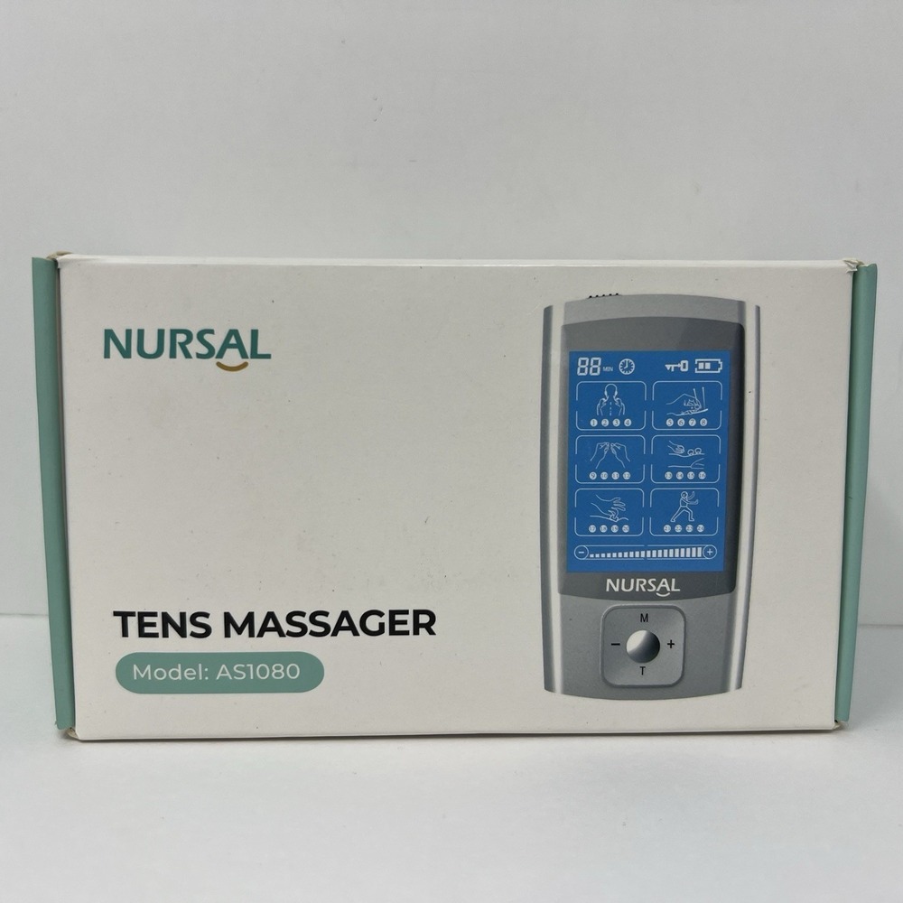 Nursal Tens Muscle Stimulator Mini Massager Unit Model AS1080